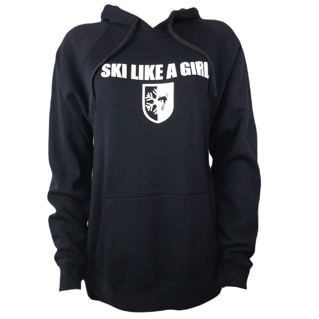 Killington Cup Logo "Ski Like a Girl" Hoodie-Navy-Killington Sports