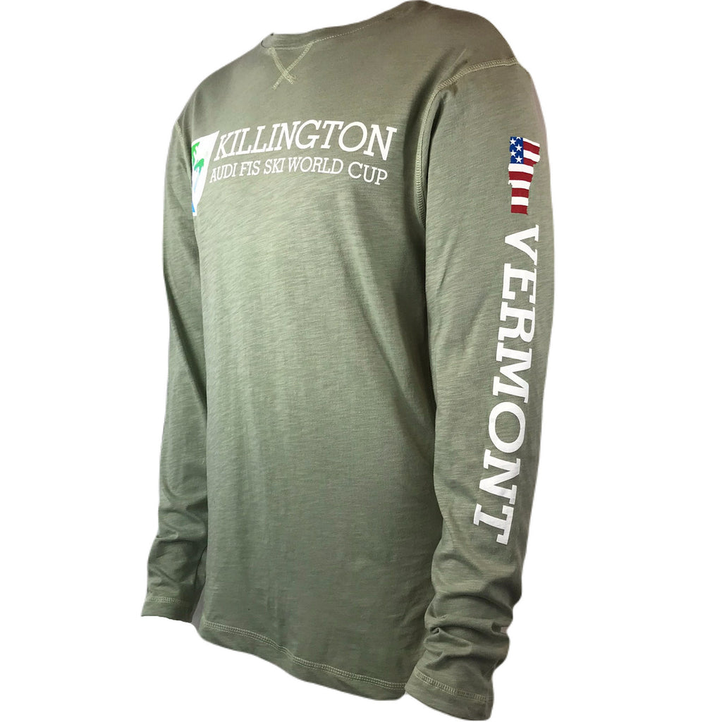 Killington Cup Logo Slub Long Sleeve Crew TShirt-Killington Sports