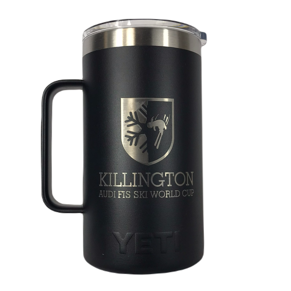 Killington Cup Logo YETI Rambler 24oz Mug-Black-Killington Sports