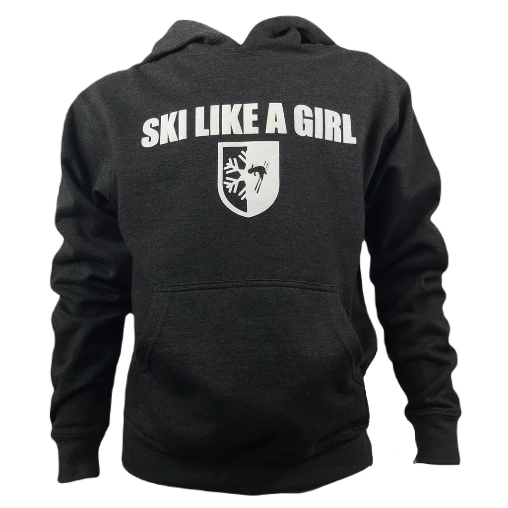 Killington Cup Logo "Ski Like a Girl" Youth Hoodie-S-Killington Sports