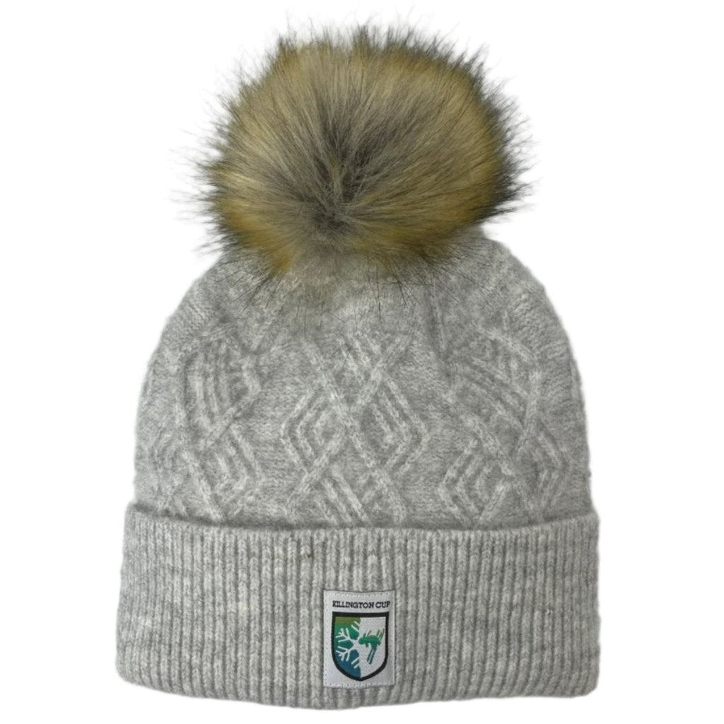 Killington Cup Nova Pom Beanie-Light Heather Grey-Killington Sports