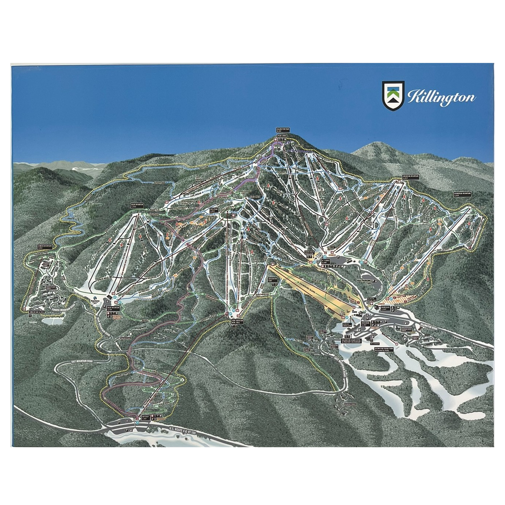 Killington Double Sided 1,000 Piece Puzzle-Killington Trail Map-Killington Sports