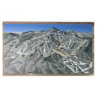 Killington Elevated Trail Map Wooden Wall Art - Small-Killington Trail Map-Killington Sports