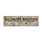 Killington Elevation Vintage Wood Ornament-Killington-Killington Sports
