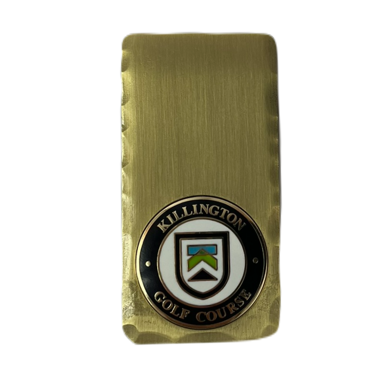 Killington Golf Course Logo Forged Money Clip-Brass-Killington Sports