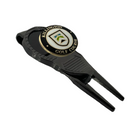 Killington Golf Course Logo Ultra-Modern Clasp Back Divot Tool-Black-Killington Sports