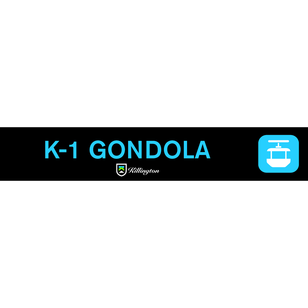 Killington Gondola Lift Sign-Killington Logo-K1 Gondola-Killington Sports
