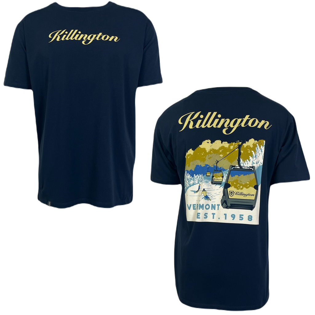 Killington Gondola Short Sleeve Tee-Classic Navy-Killington Sports