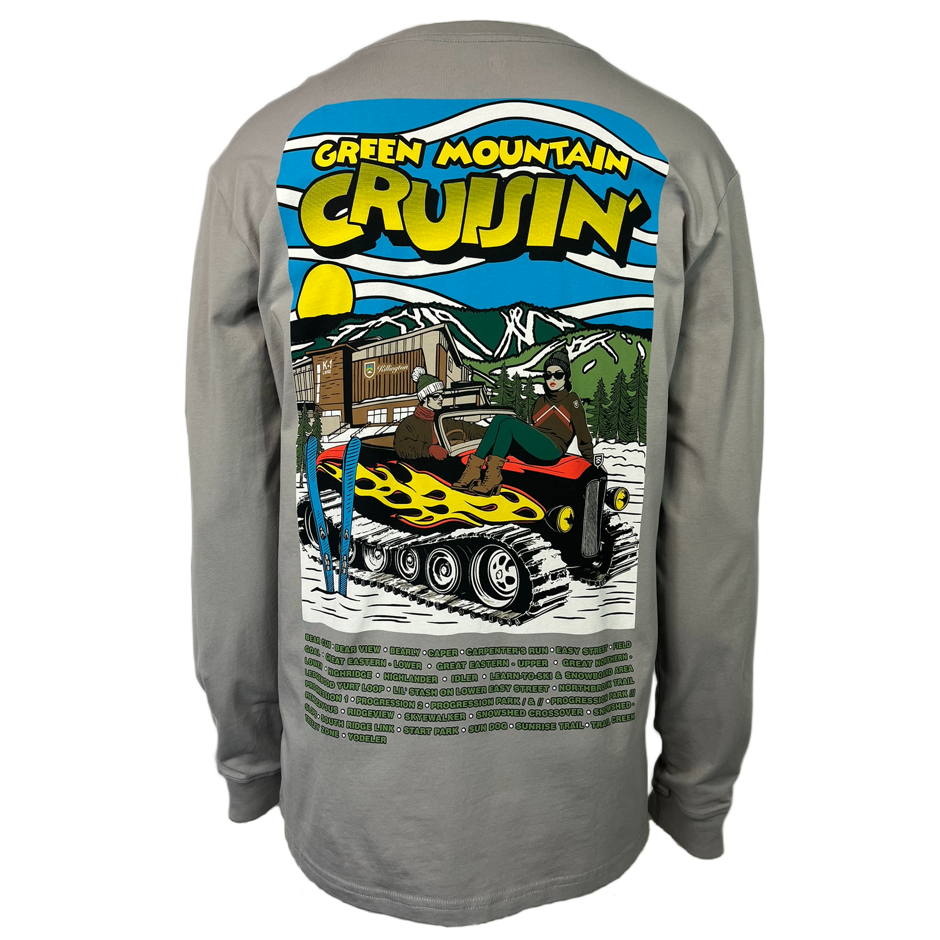 Killington Green Mountain Cruisin' Long Sleeve Tee-Killington Sports