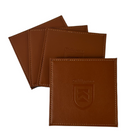 Killington Leather Coaster Set w/ Holder-Killington Sports