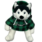 Killington Logo 10" Curly Critter Husky Stuffed Animal-Green Jack-Killington Sports