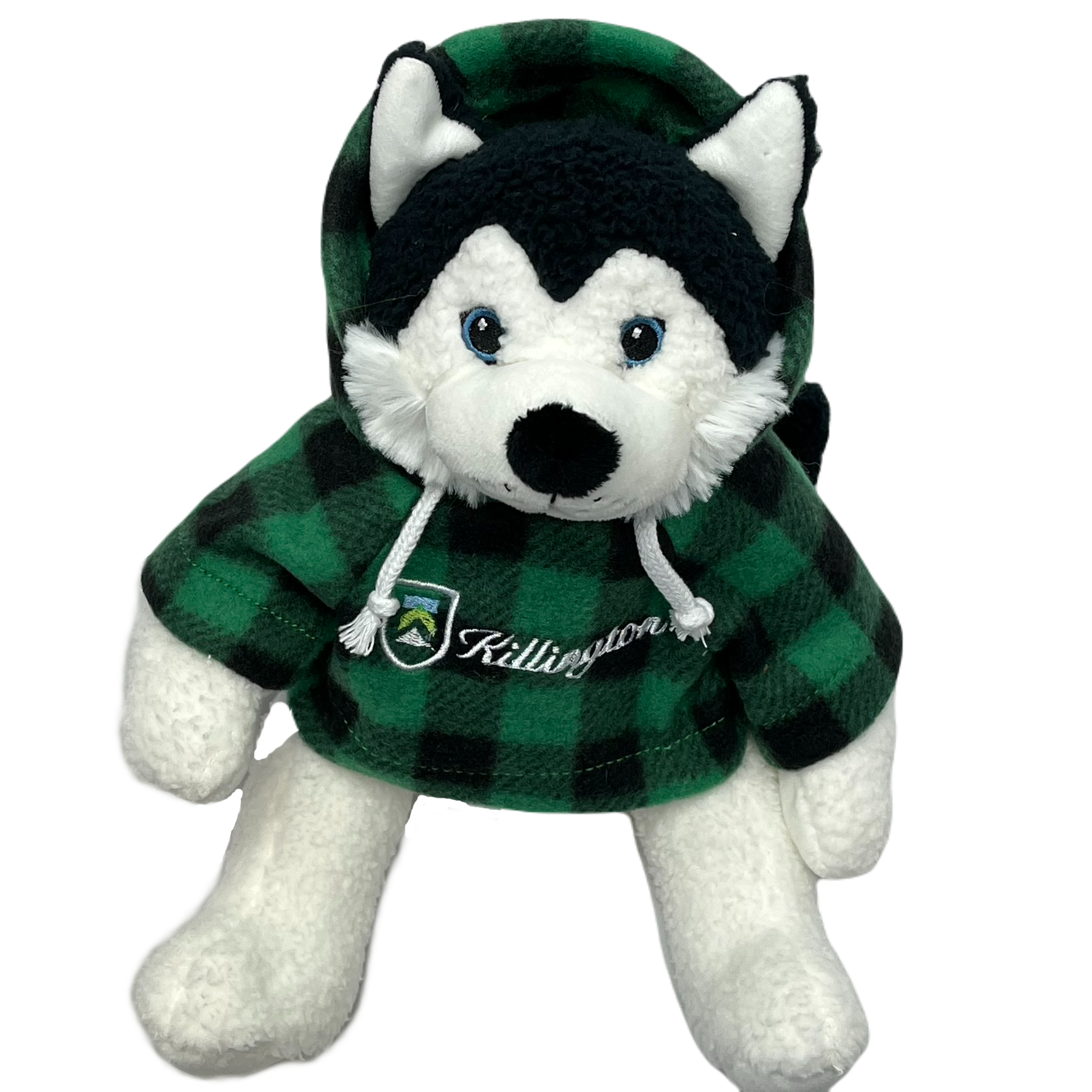 Killington Logo 10" Curly Critter Husky Stuffed Animal-Green Jack-Killington Sports