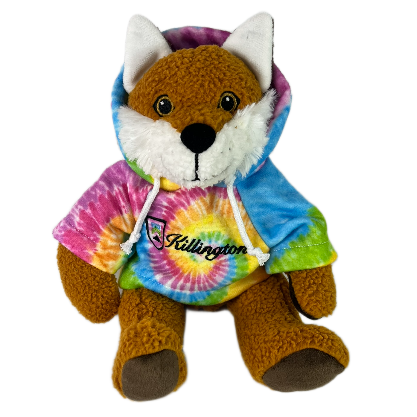 Killington Logo 10" Fox Stuffed Animal-Classic Tie Dye Hoody-Killington Sports