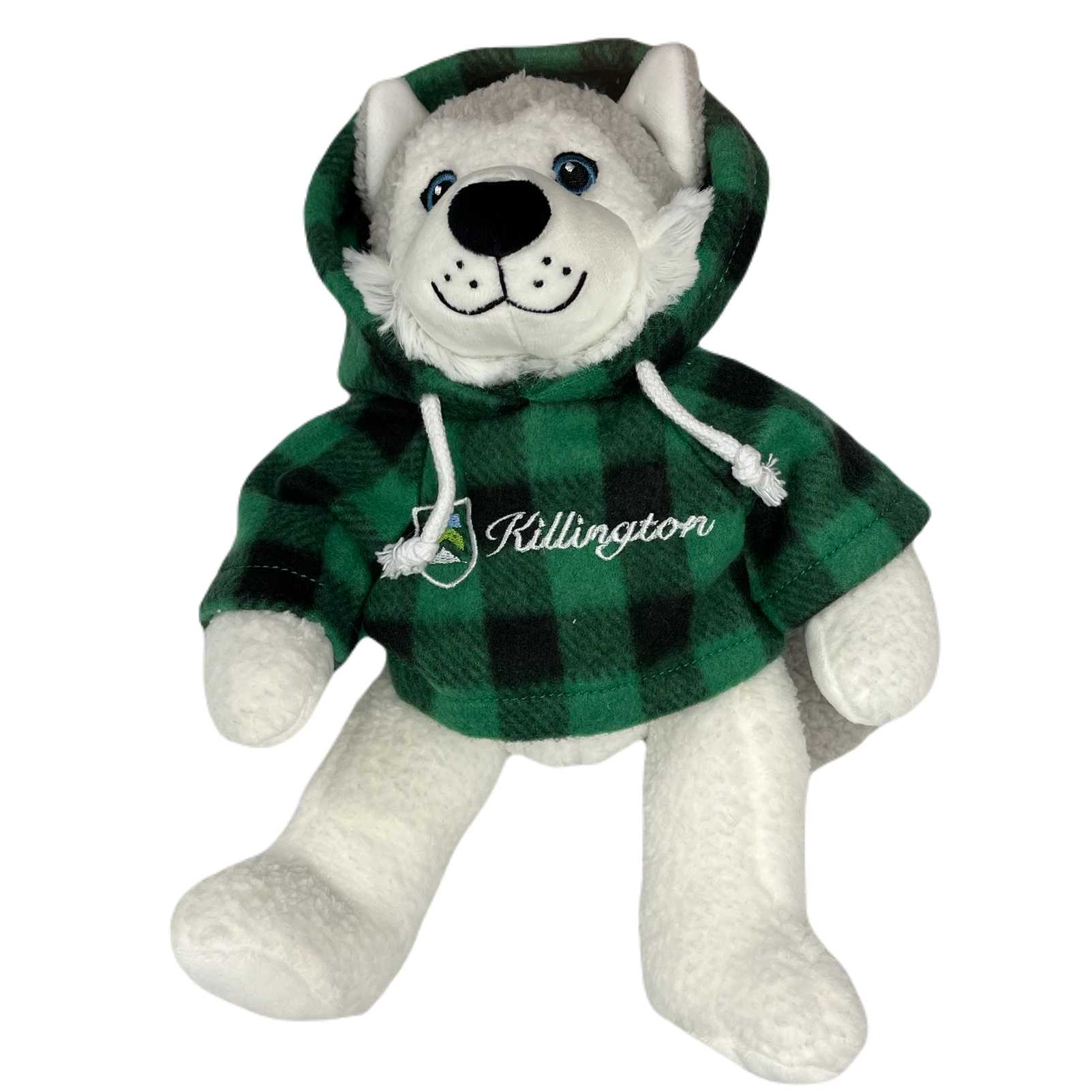 Killington Logo 10" Grey Husky Stuffed Animal-Green Jack-Killington Sports
