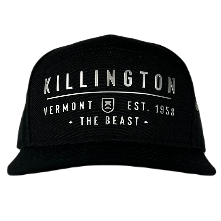 Killington Logo 1958 7P Cap-Black-Killington Sports
