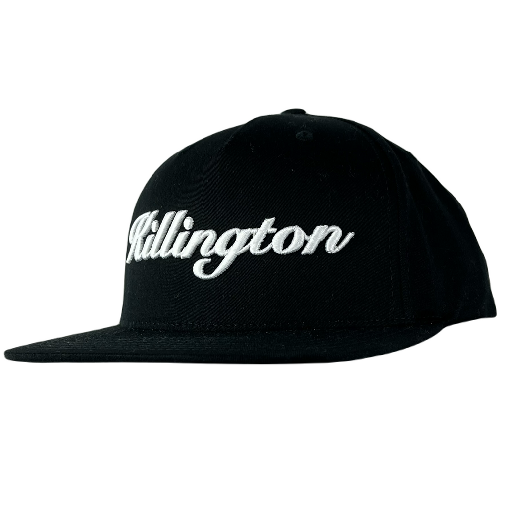 Killington Logo 255 3D Script Snapback Hat-Black-Killington Sports