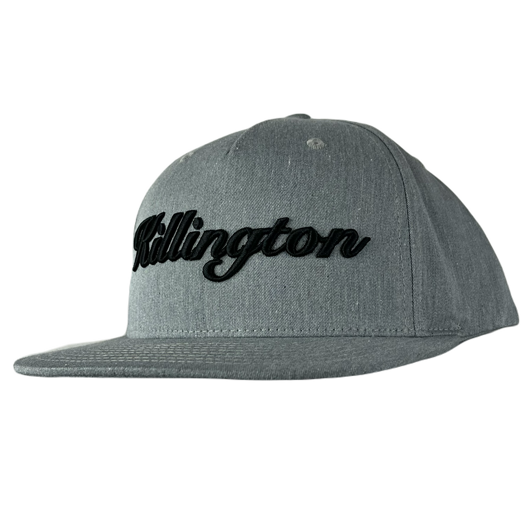 Killington Logo 255 3D Script Snapback Hat-Heather Grey-Killington Sports