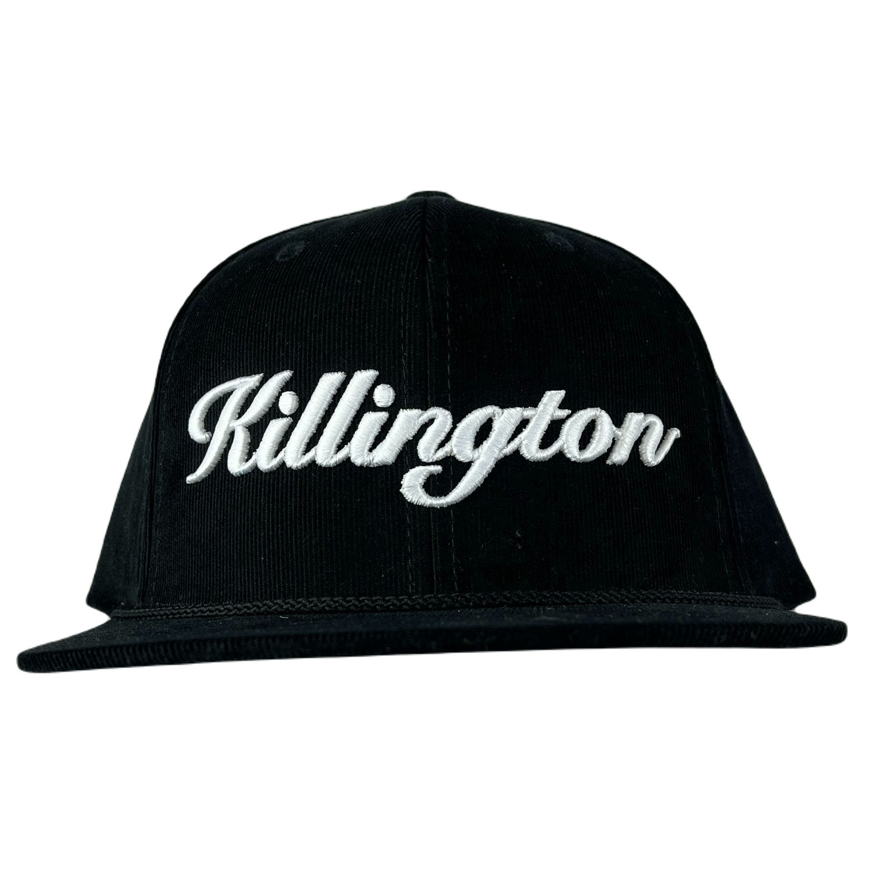 Killington Logo 3D Script 253 Corduroy Cap-Black-Killington Sports