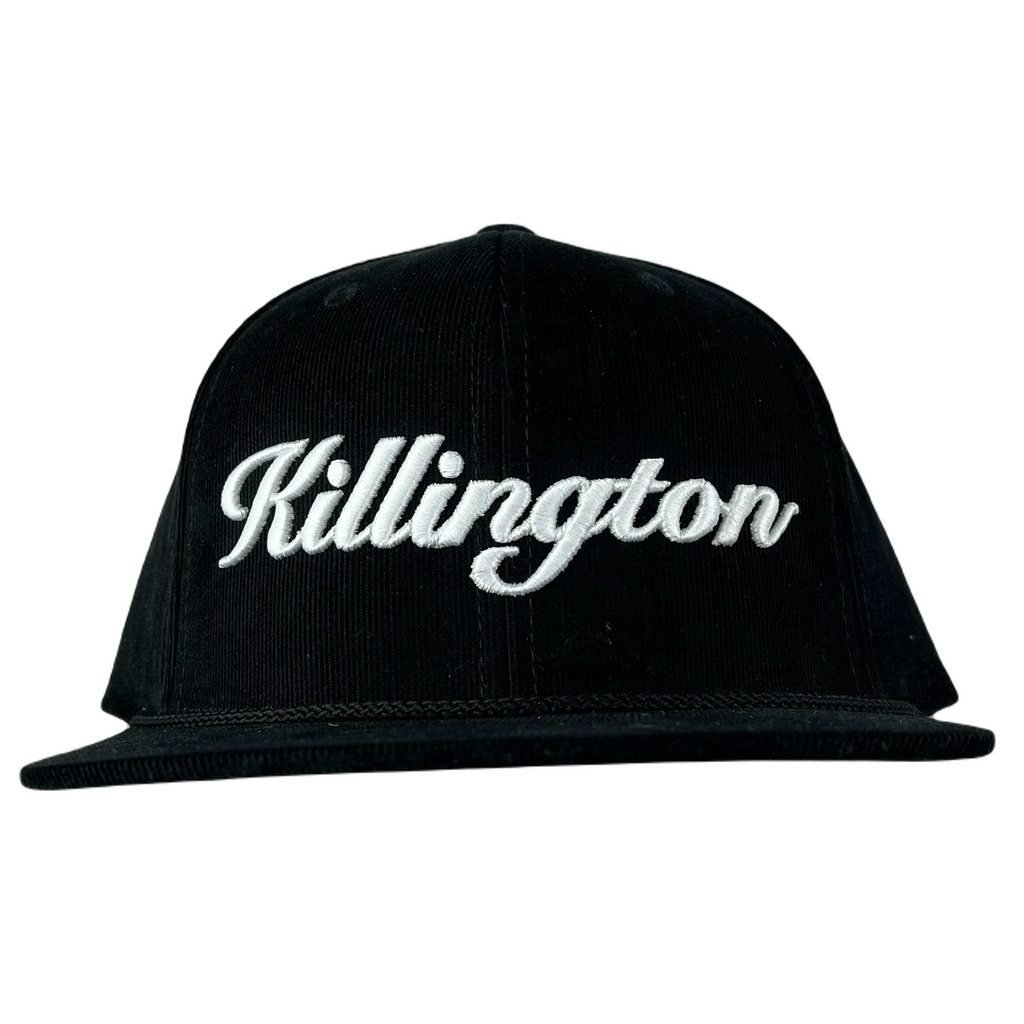 Killington Logo 3D Script 253 Corduroy Cap-Black-Killington Sports