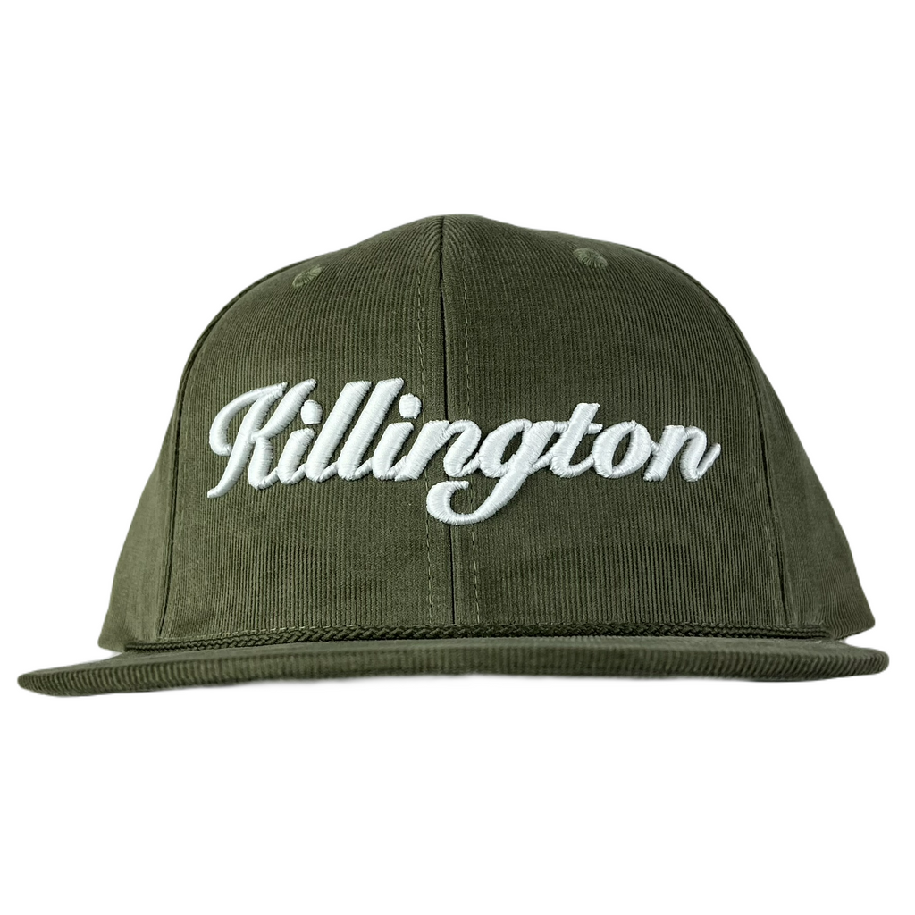 Killington Logo 3D Script 253 Corduroy Cap-Olive-Killington Sports