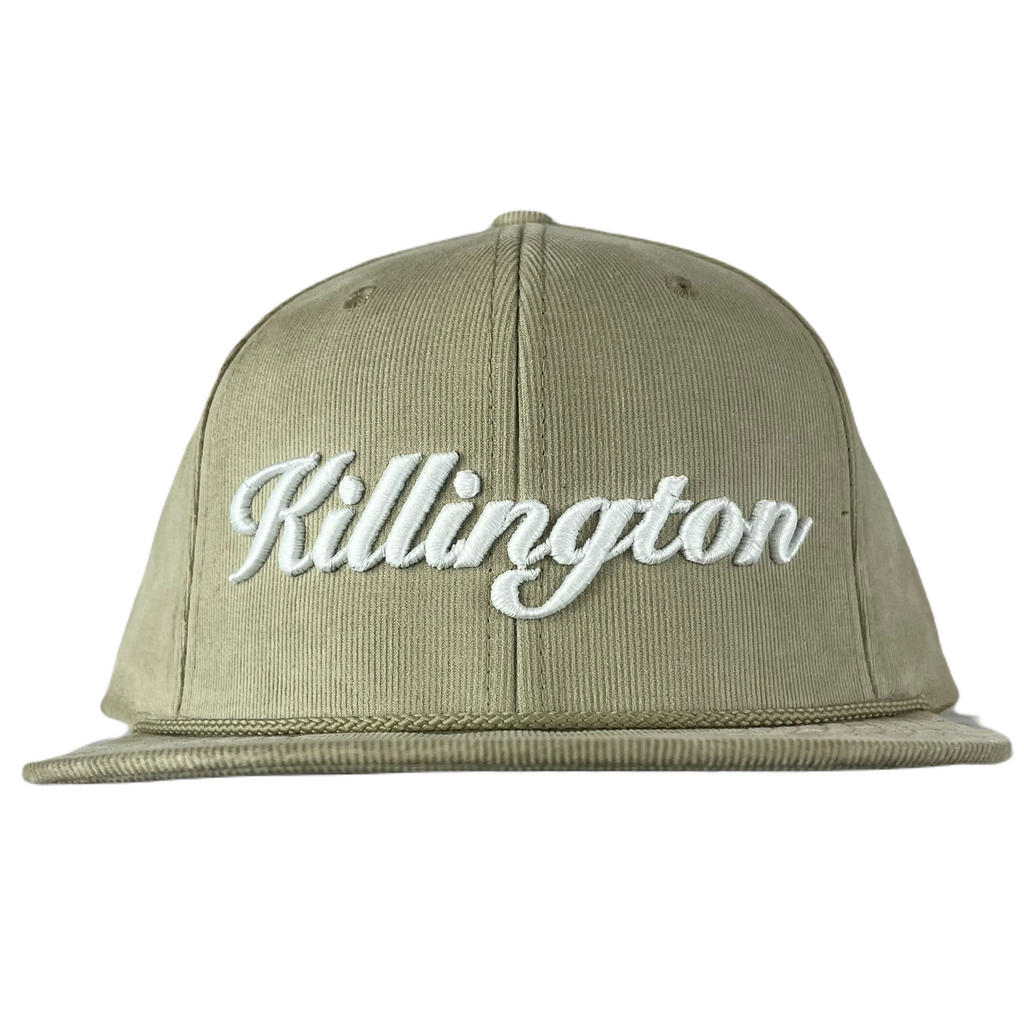 Killington Logo 3D Script 253 Corduroy Cap-Tan-Killington Sports