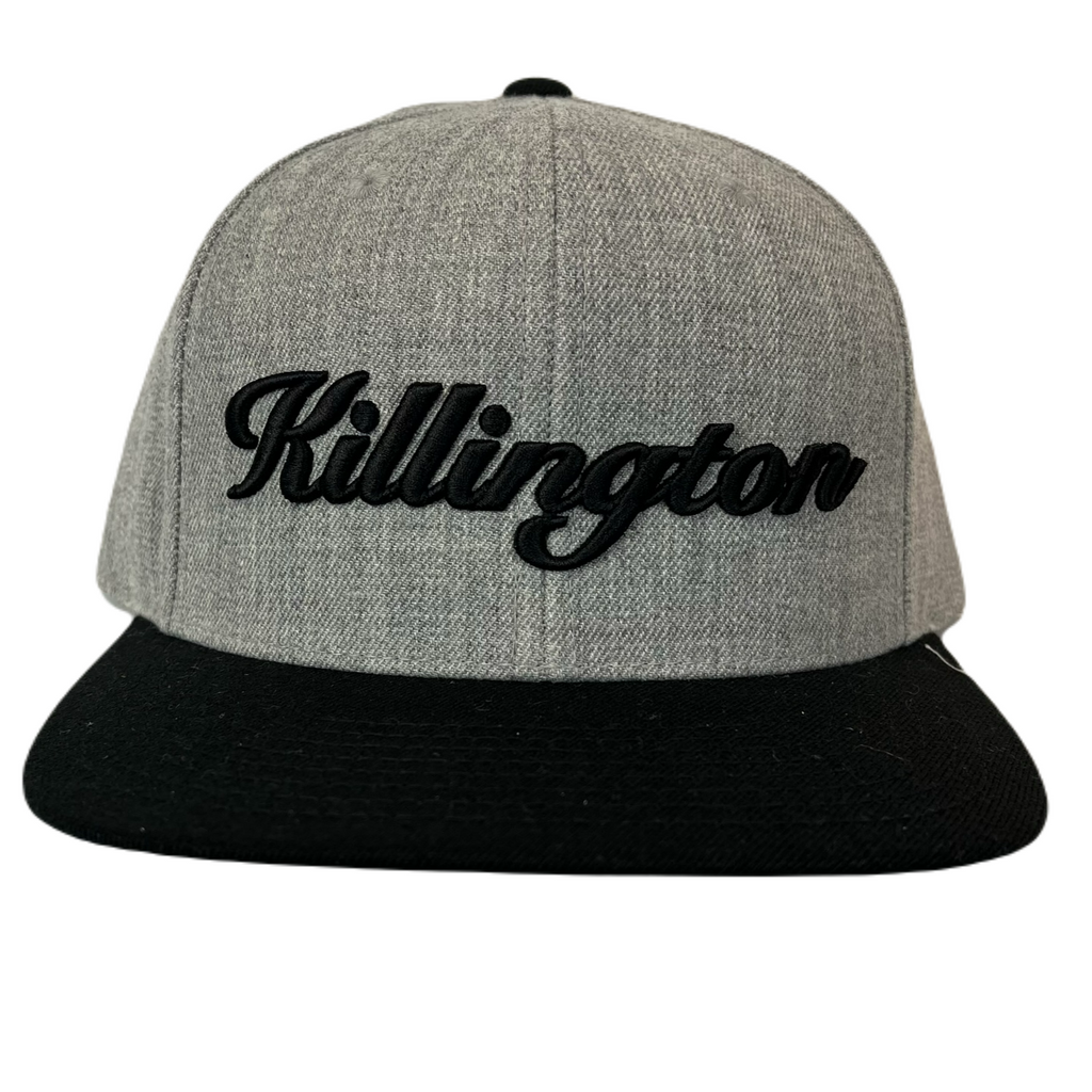 Killington Logo 510W 3D Script Hat-Heather Grey/Black-Killington Sports