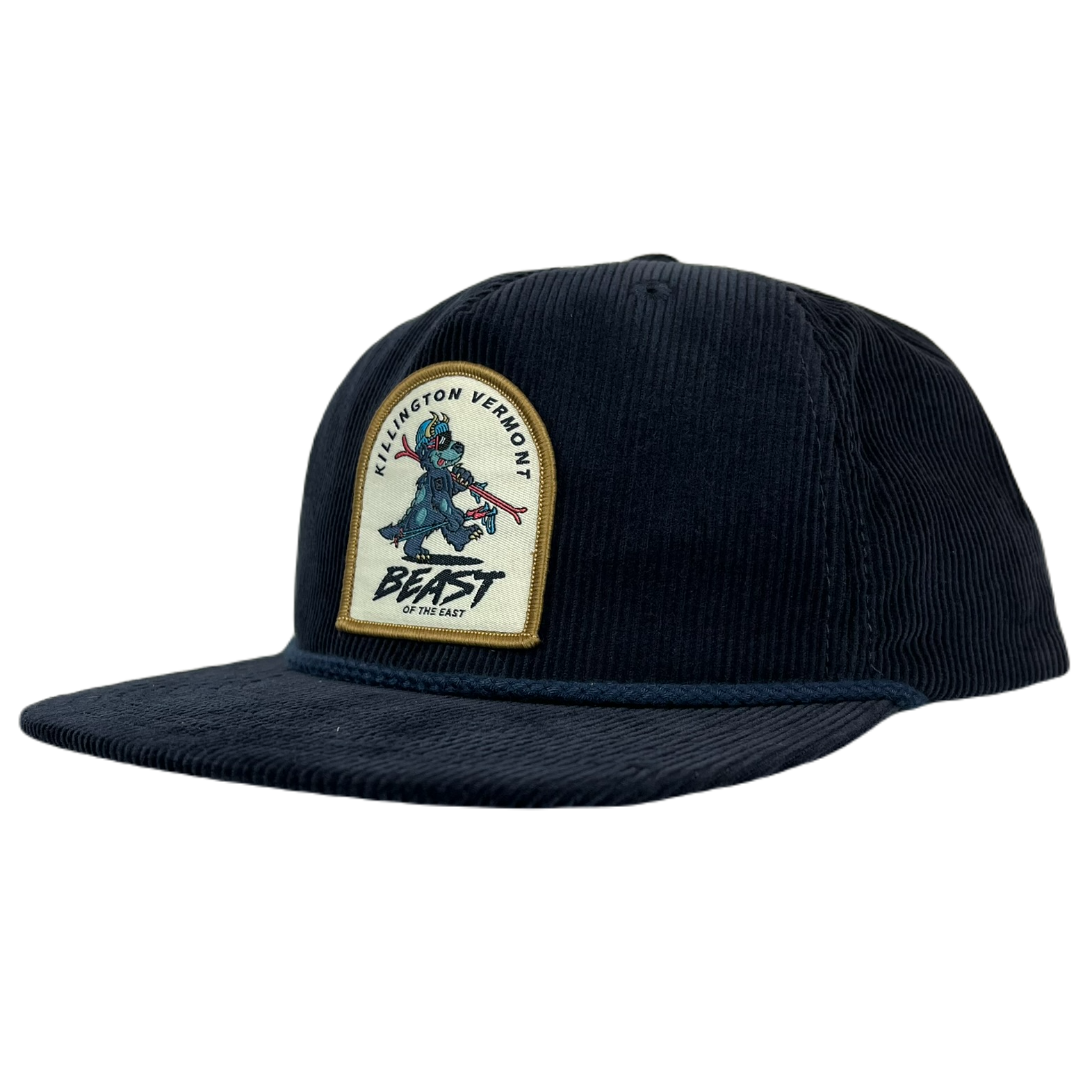 Killington Logo Beast Corduroy Hat-Navy-Killington Sports