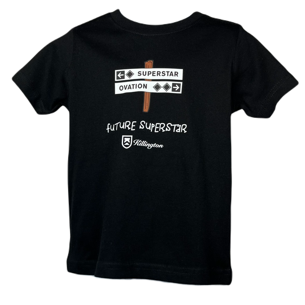 Killington Logo Black Trail Sign Toddler T-shirt-Killington Sports
