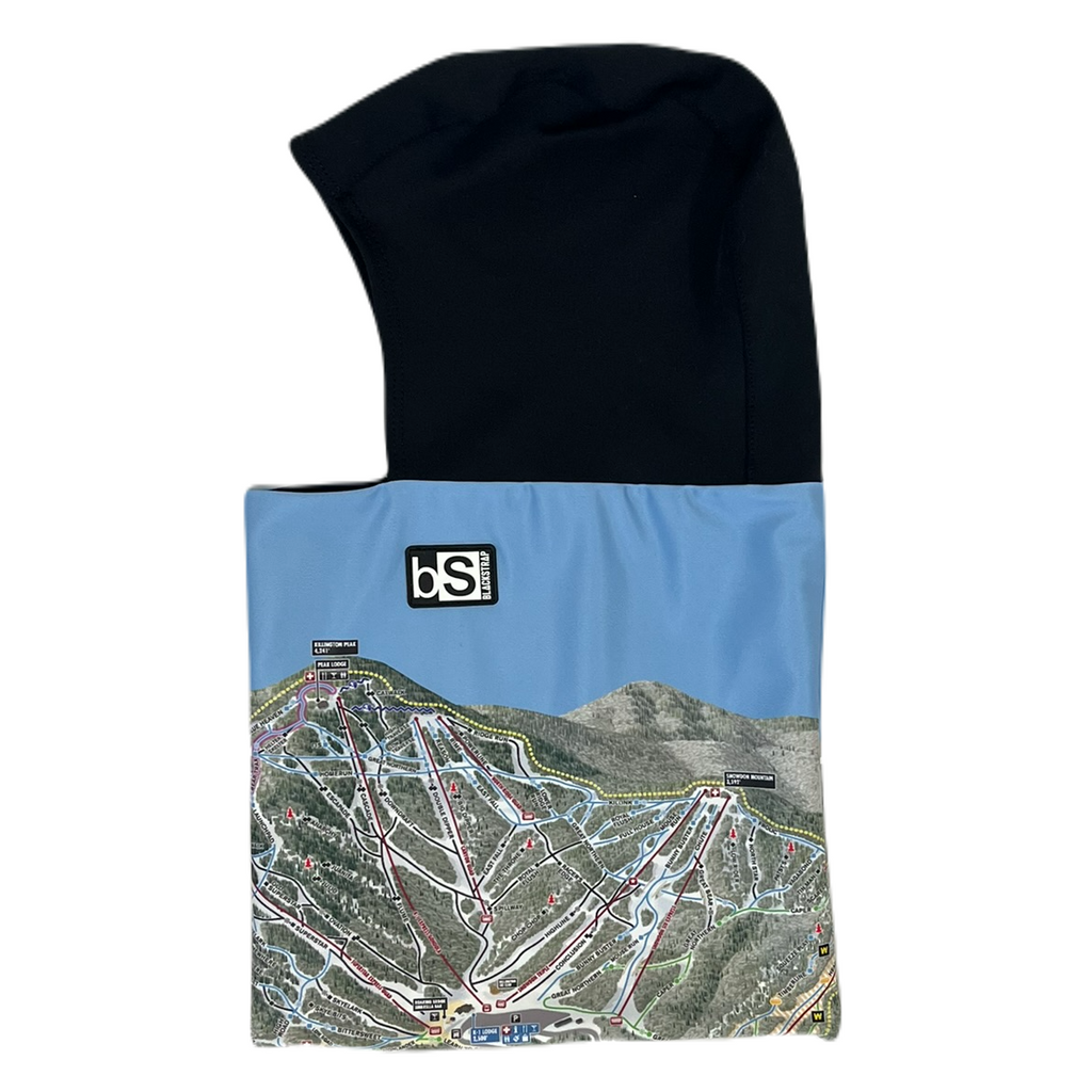 Killington Logo BlackStrap Treble Hood-Killington Trail Map-Killington Sports