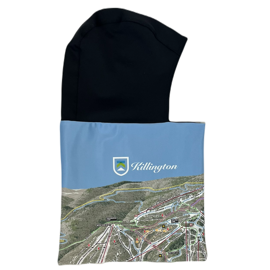 Killington Logo BlackStrap Treble Hood-Killington Trail Map-Killington Sports