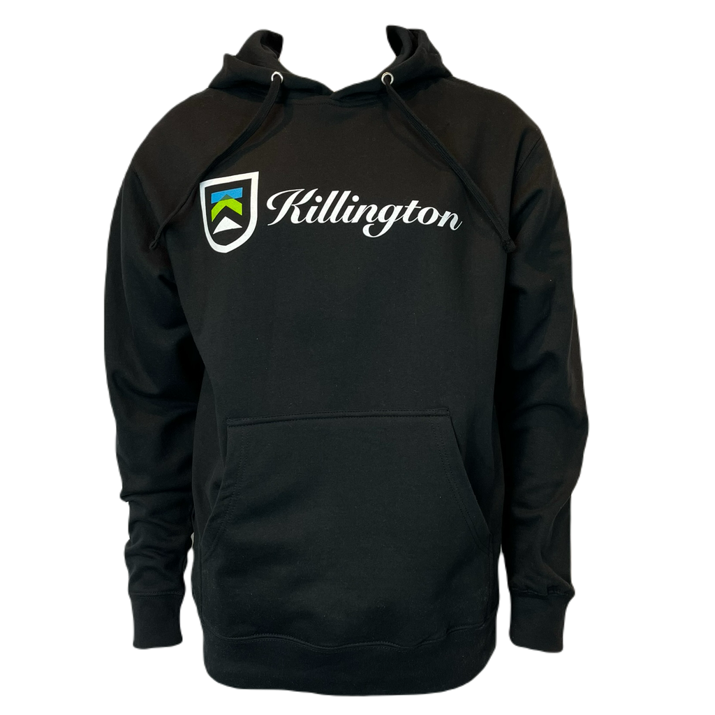 Killington Logo Co-Ed Script Hoodie-Black-Killington Sports
