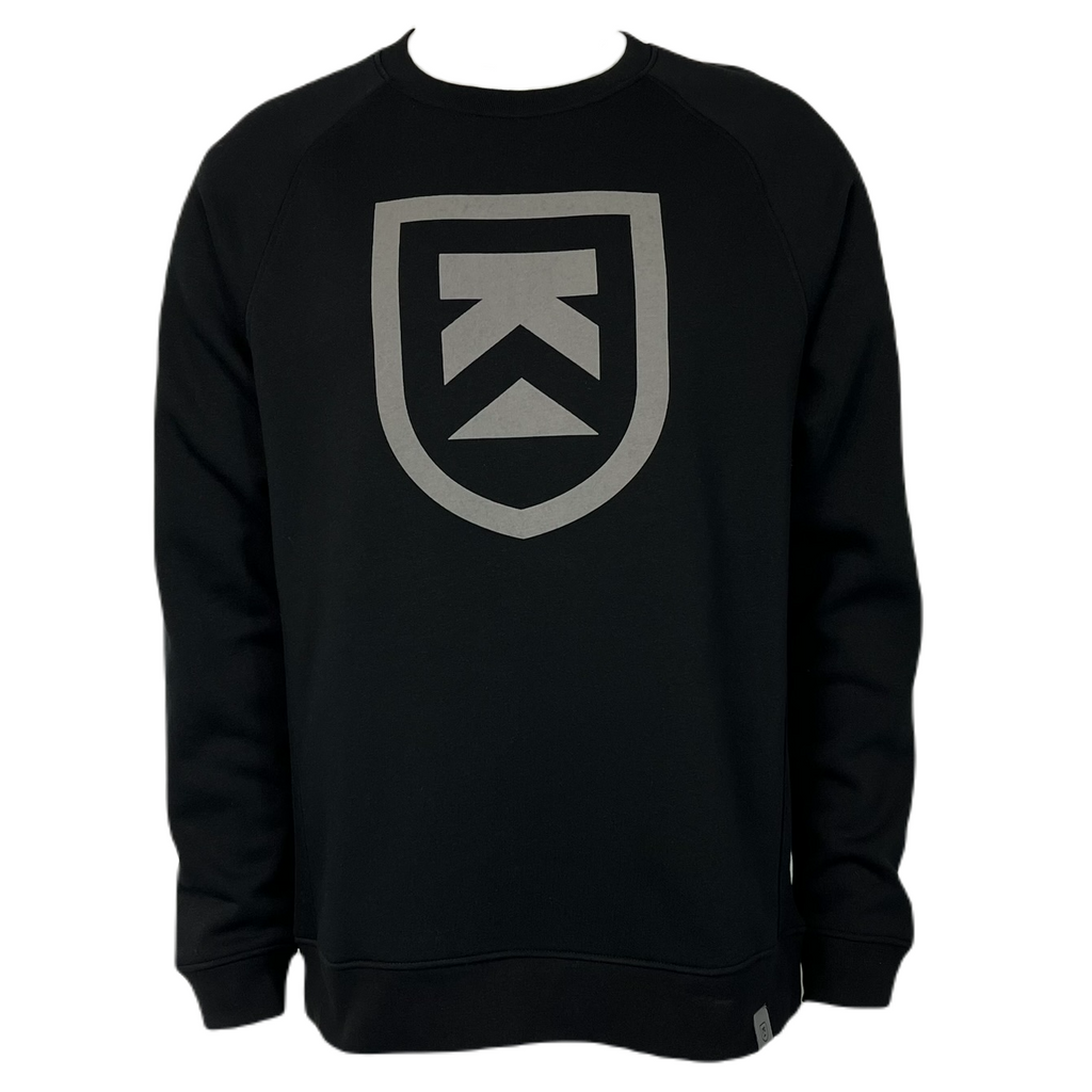 Killington Logo Elevated Shield Crew Sweatshirt-Black-Killington Sports