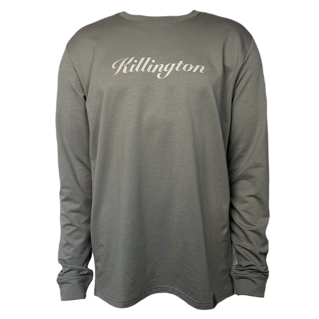 Killington Logo Elevated Wordmark Long Sleeve Tee-Gray-Killington Sports