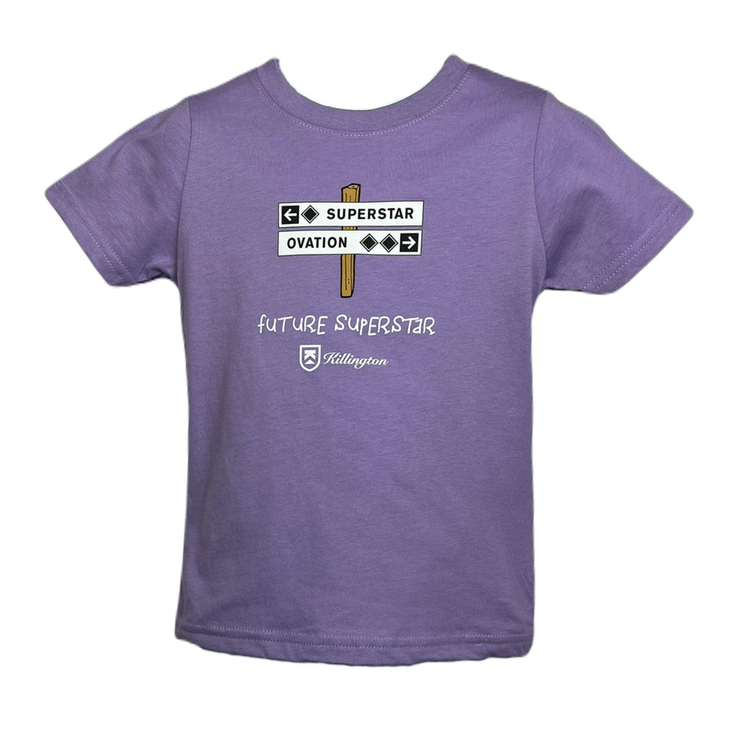 Killington Logo Future Superstar Black Trail Toddler TShirt-Lavender-Killington Sports