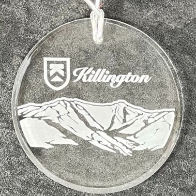 Killington Logo Glass Ornament-Killington Sports