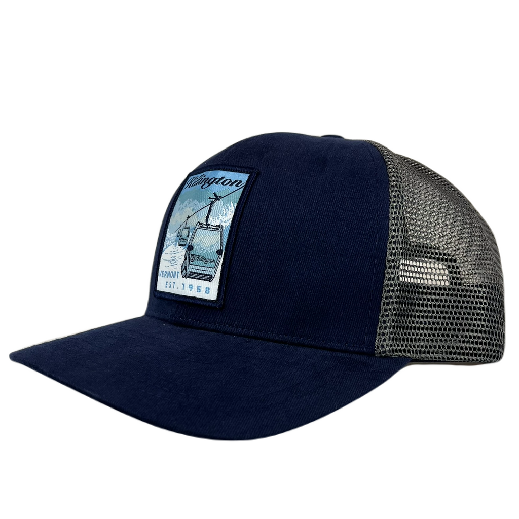 Killington Logo Gondola Trucker-Navy/Gray-Killington Sports