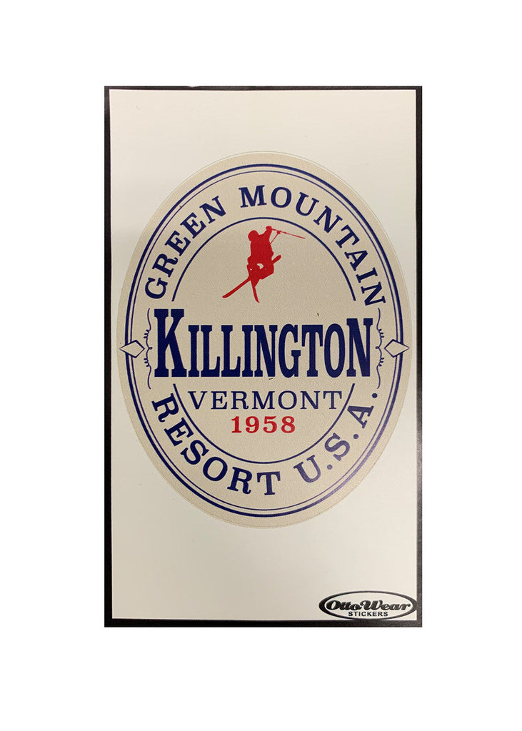 Killington Logo Green Mountain Sticker-Killington Sports