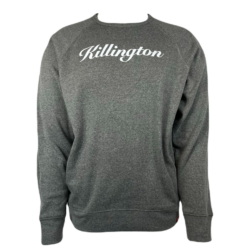 Killington Logo Harmon Script Crewneck-Heathered Grey-Killington Sports