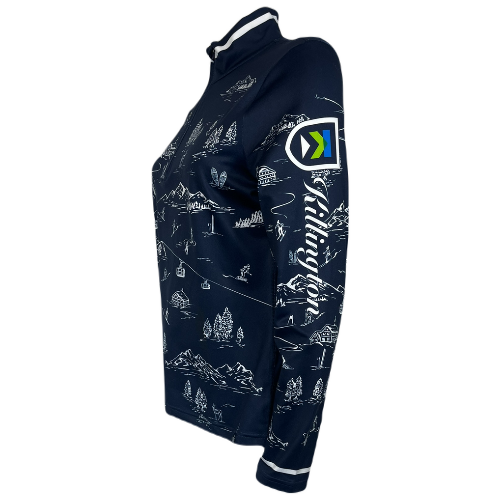 Killington Logo: Krimson Klover Women's Drifer Baselayer Top-Navy-Killington Sports