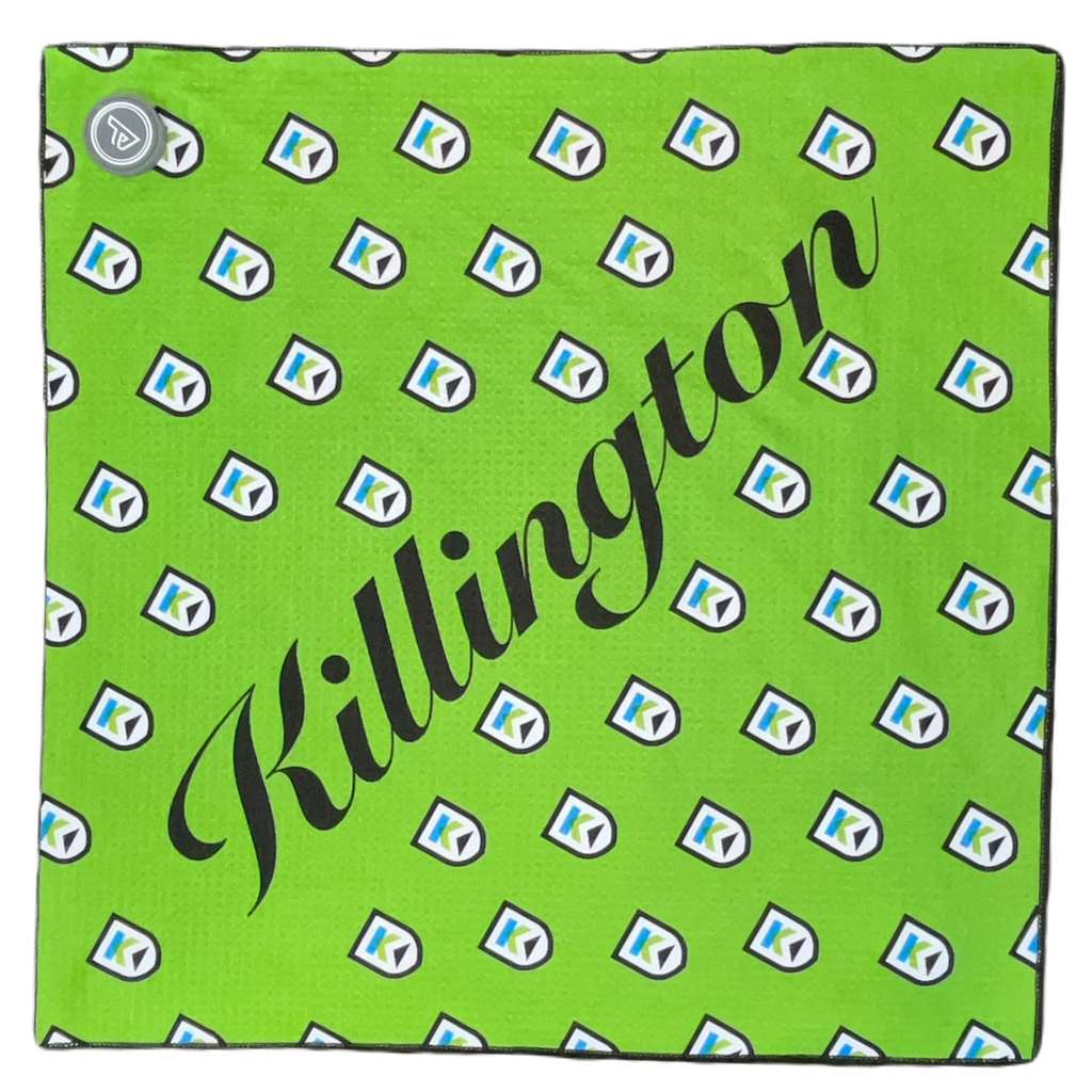 Killington Logo Magnet Golf Towel-Lime-Killington Sports