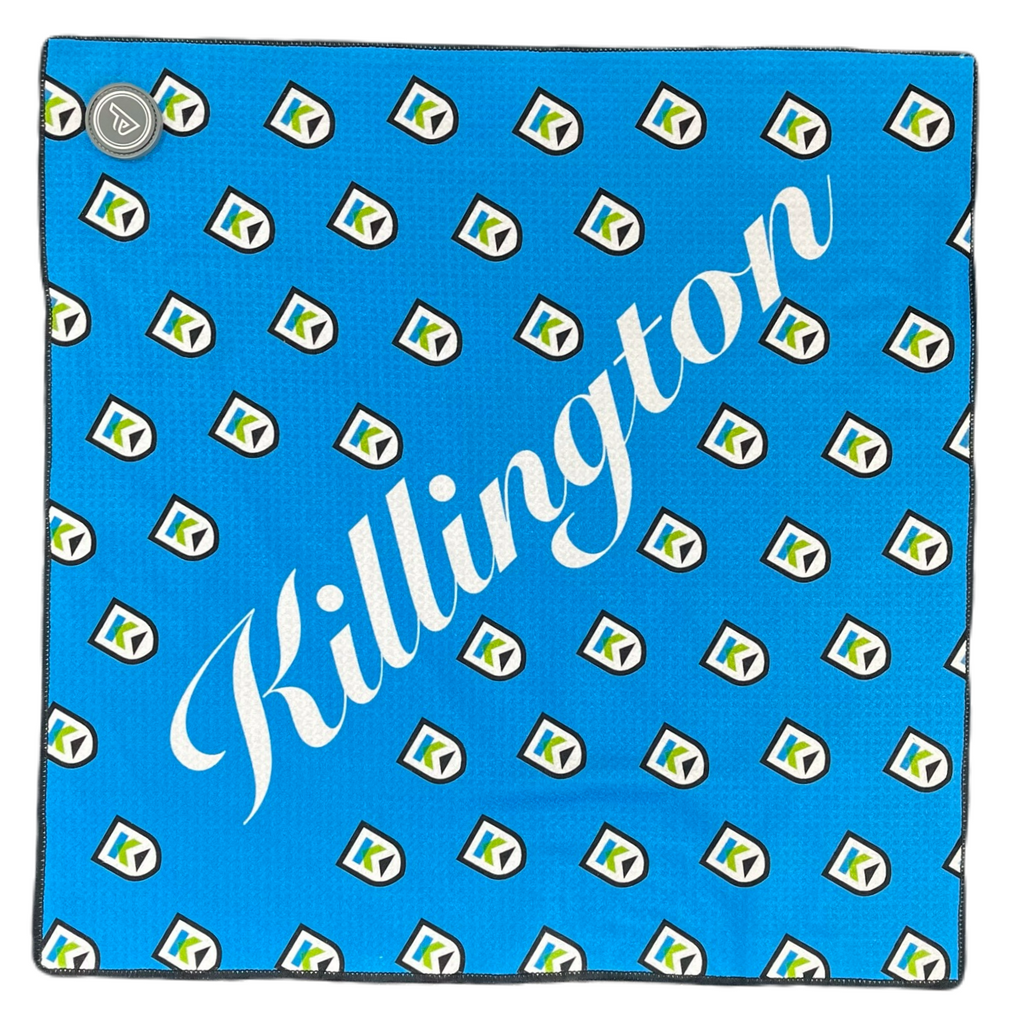 Killington Logo Magnet Golf Towel-Sky Blue-Killington Sports