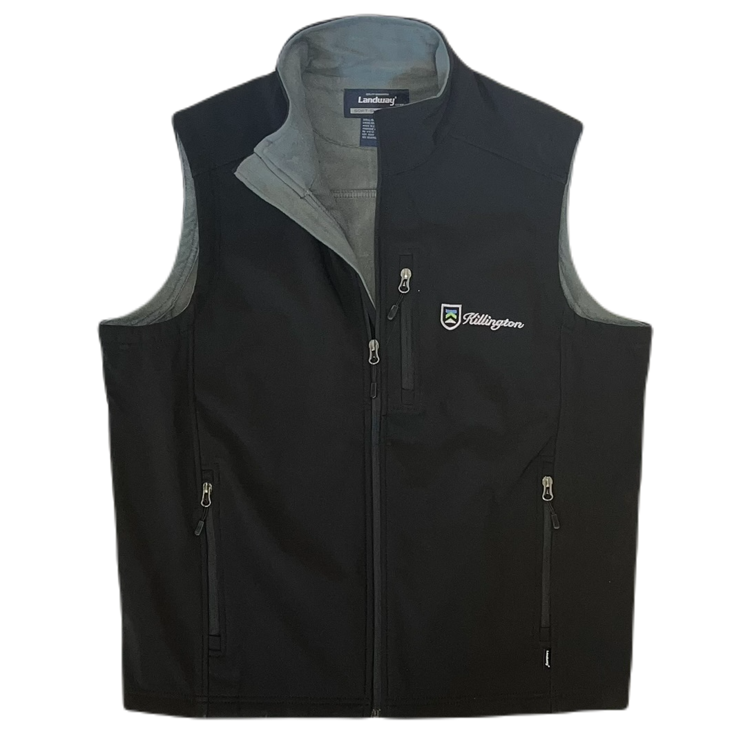 Killington Logo Men's Neo Soft Shell Vest-Black-Killington Sports