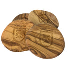 Killington Logo Olive Wood Coasters - set of 4-Killington Sports