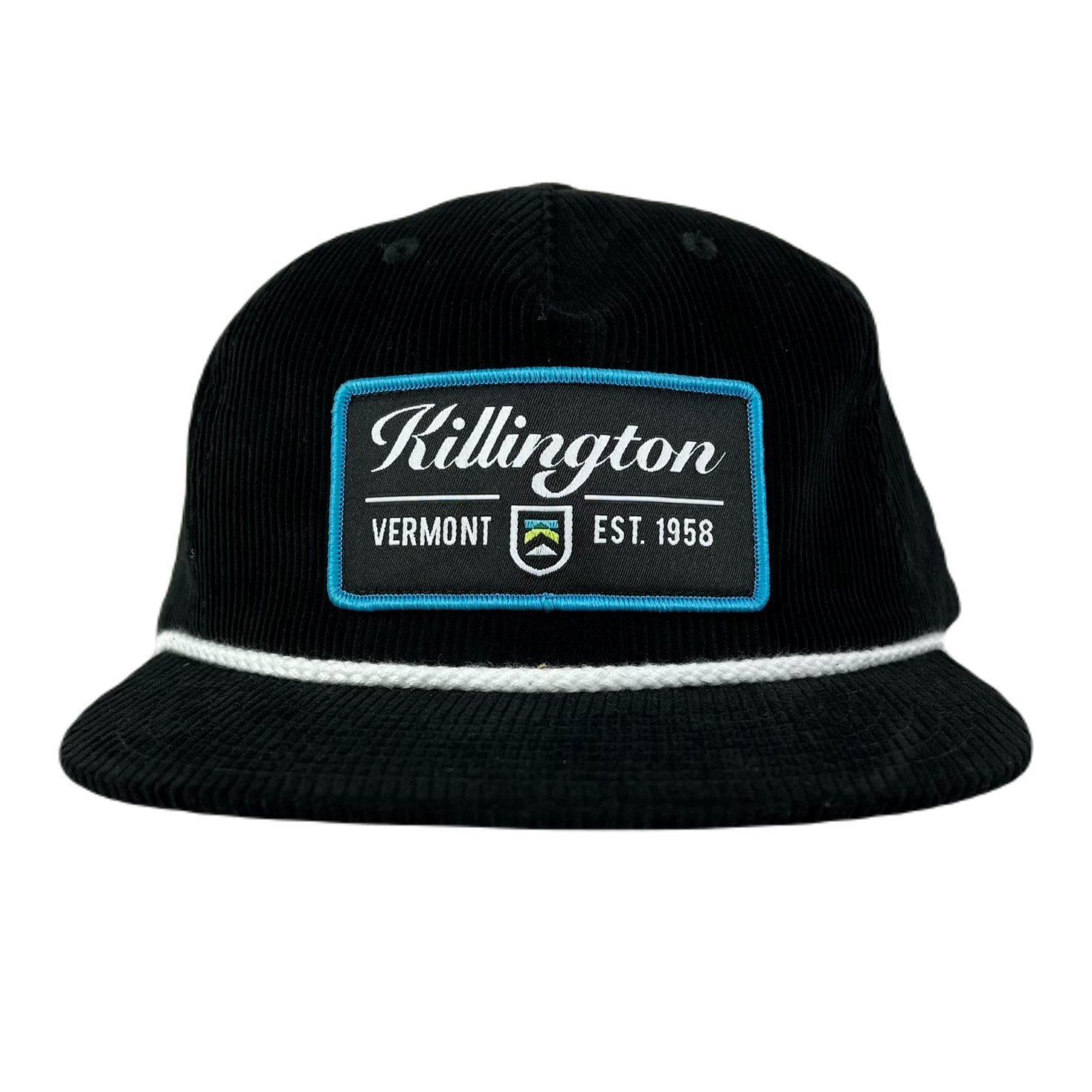 Killington Logo Patch Corduroy Camper-Black-Killington Sports