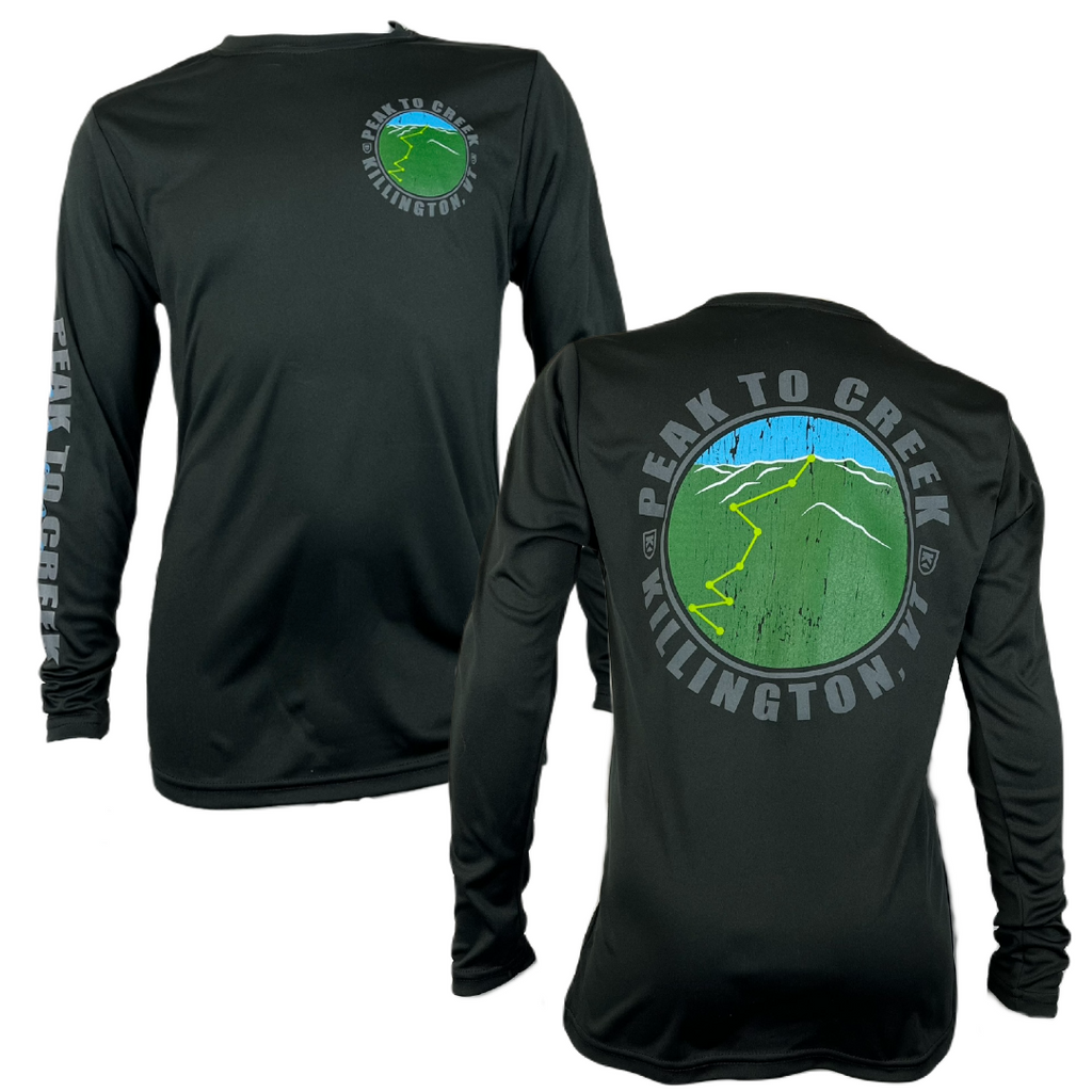 Killington Logo Peak to Creek Youth Longsleeve Tech Tee-Killington Sports