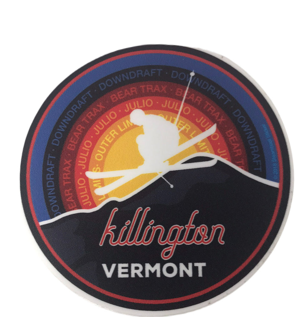 Killington Logo Rainbow Sticker-Killington Sports
