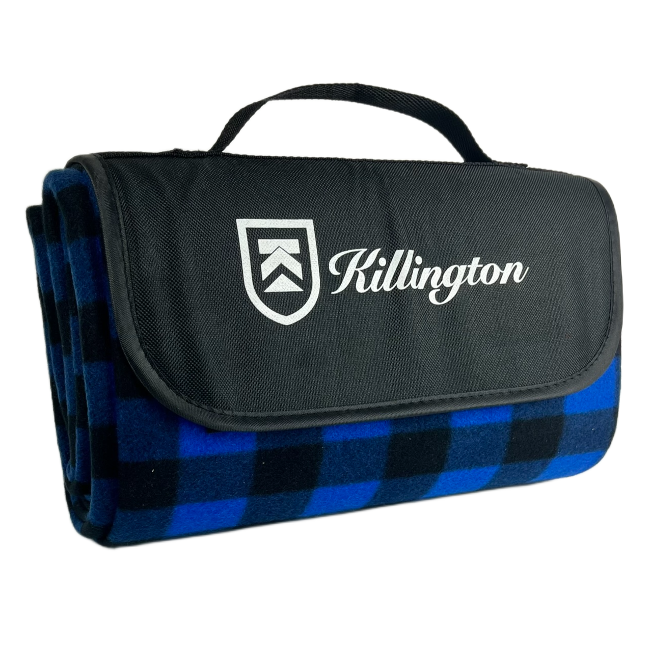 Killington Logo Roll Up Picnic Blanket-Royal/Black-Killington Sports