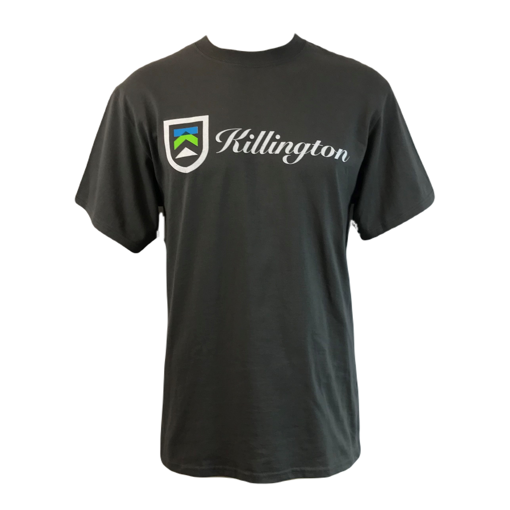 Killington Logo Script TShirt-Charcoal-Killington Sports