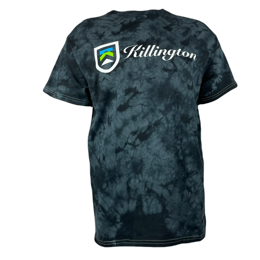 Killington Logo Script Tie-Dye TShirt-Black-Killington Sports