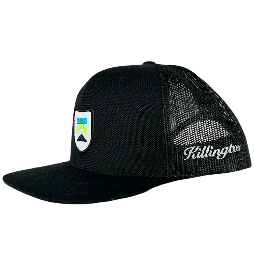 Killington Logo Shield Patch 511 Trucker Hat-Black-Killington Sports